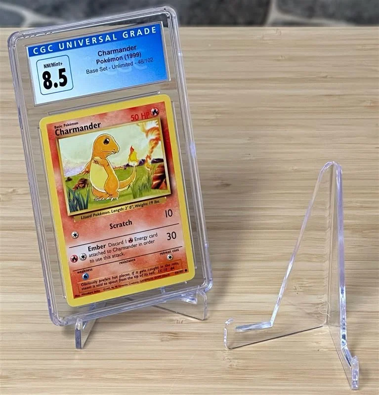 BCW Clear Acrylic Small Display Stand for Card Holders & Collectibles