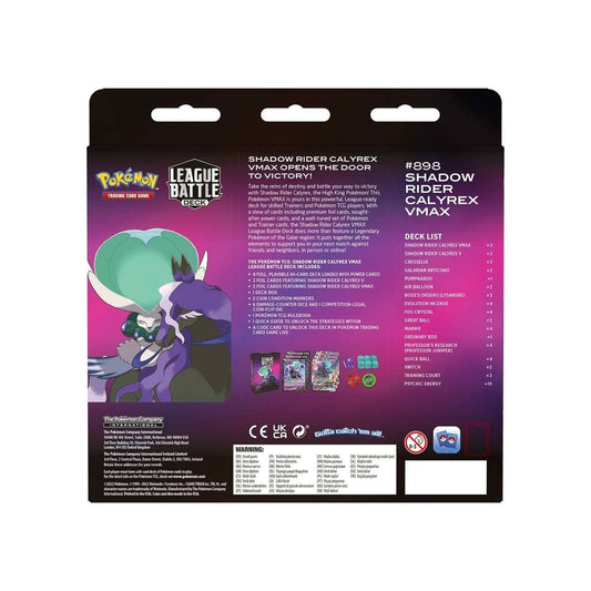 Pokemon TCG: Shadow Rider Calyrex VMAX League Battle Deck