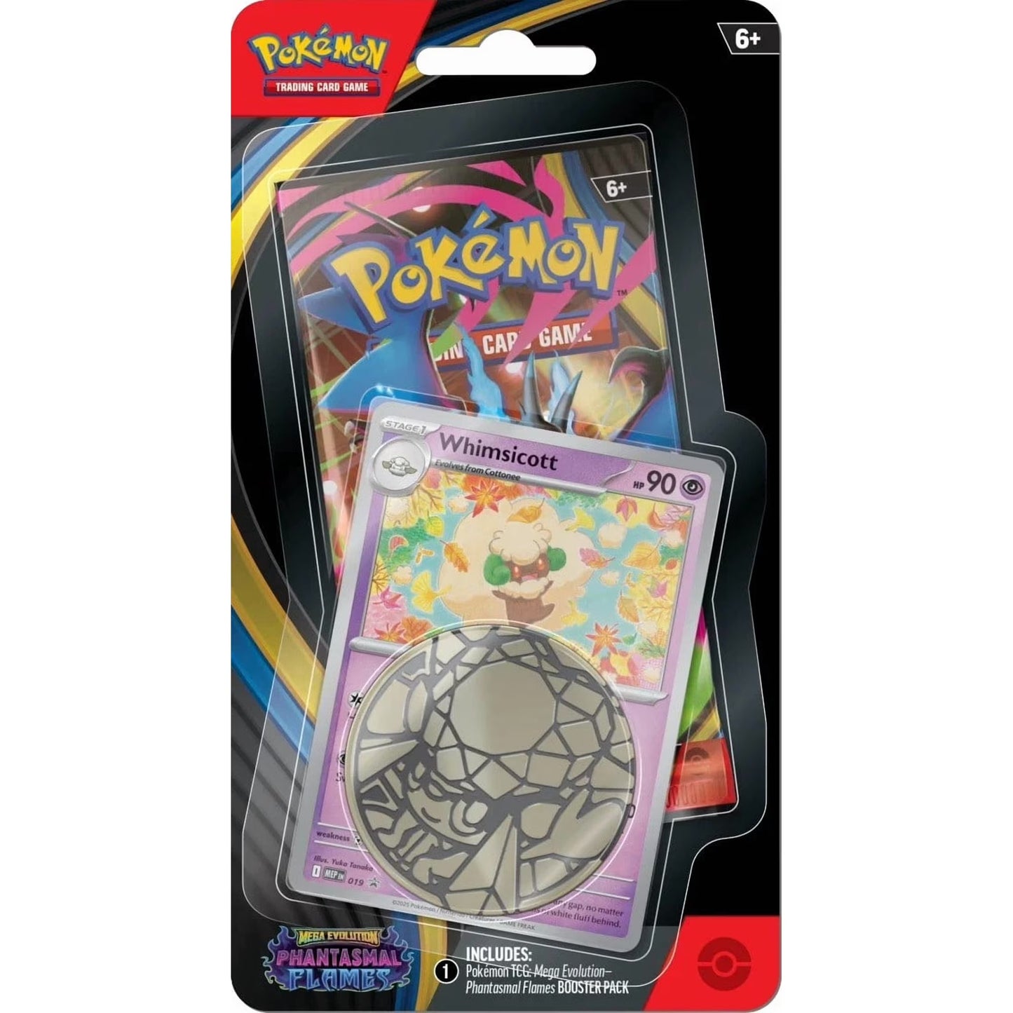 Pokemon TCG: Phantasmal Flames Single Pack Blister (Whimsicott)