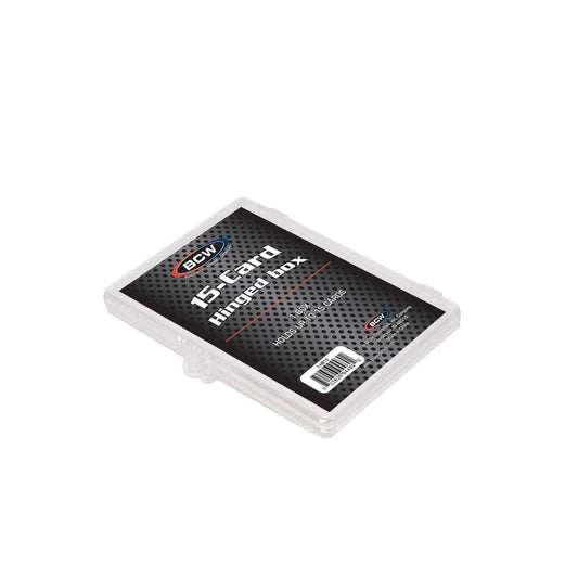 BCW 15-Card Hinged Trading Card Box