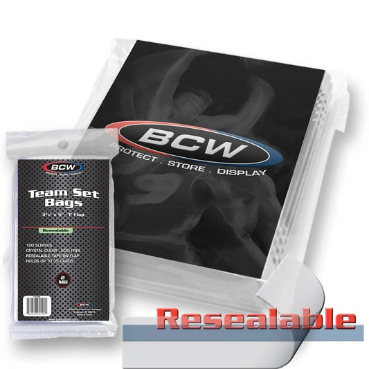 BCW Resealable Team Set Bags (100-Count)