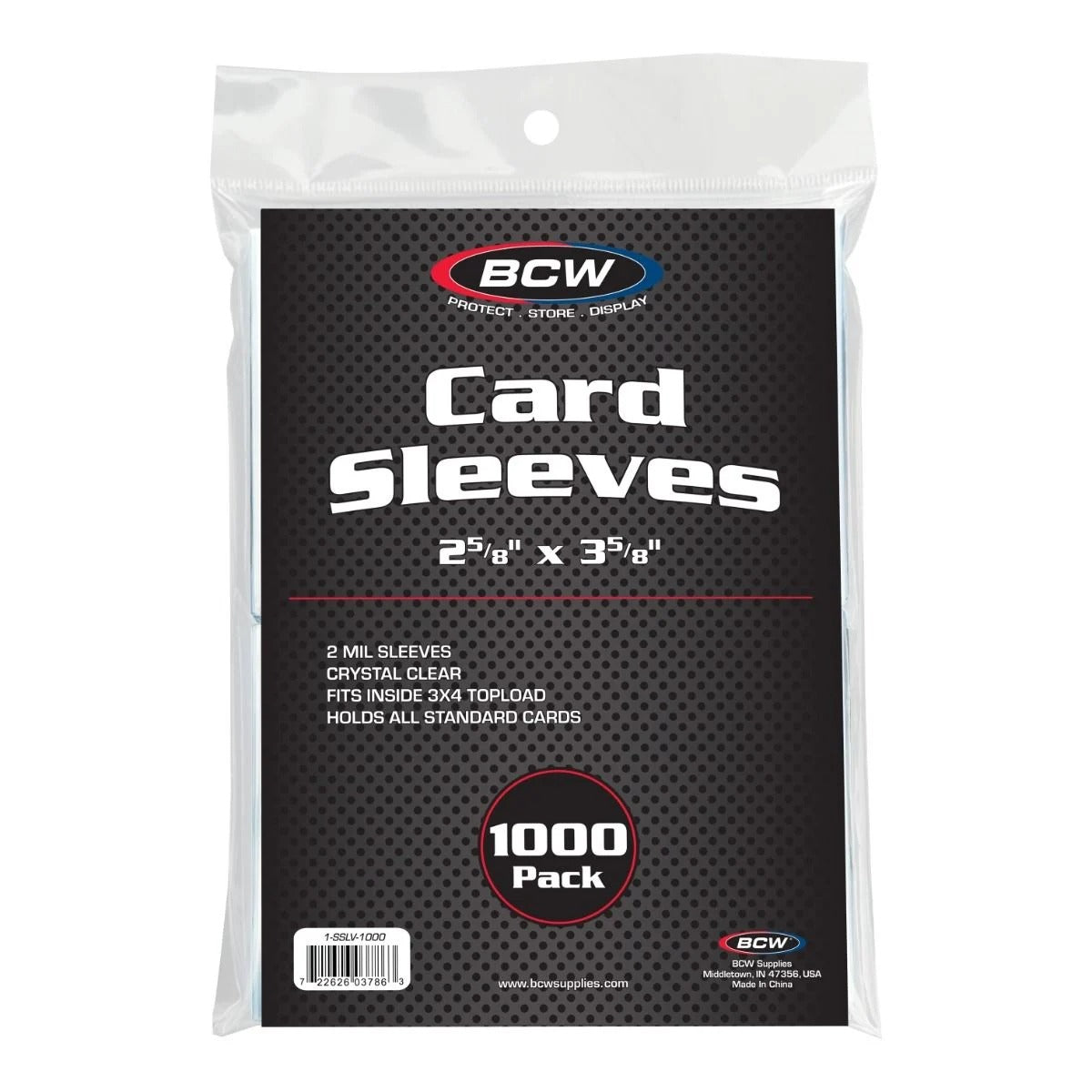 BCW Standard Card Sleeves (1000-Count)
