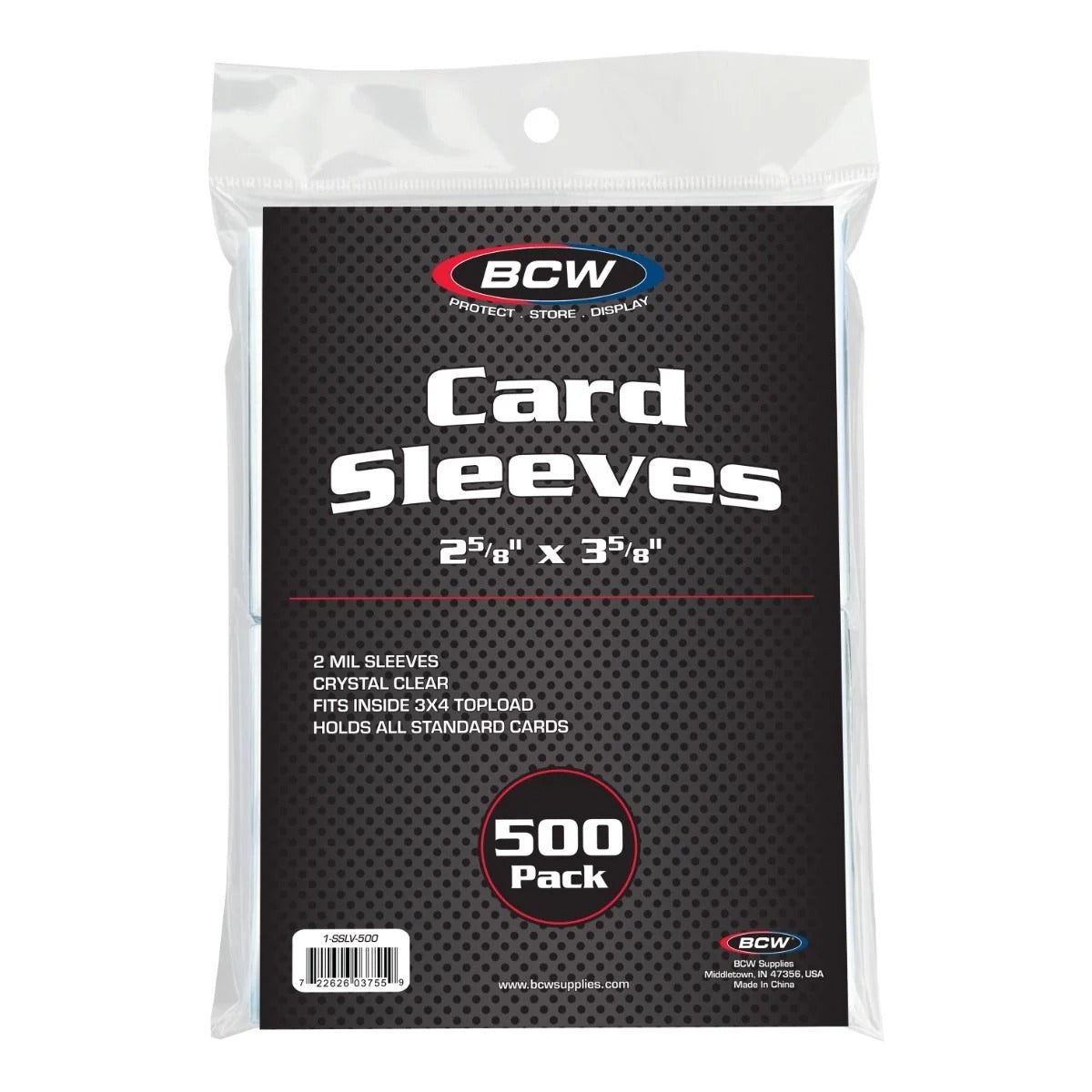 BCW Standard Card Sleeves (500-Count)