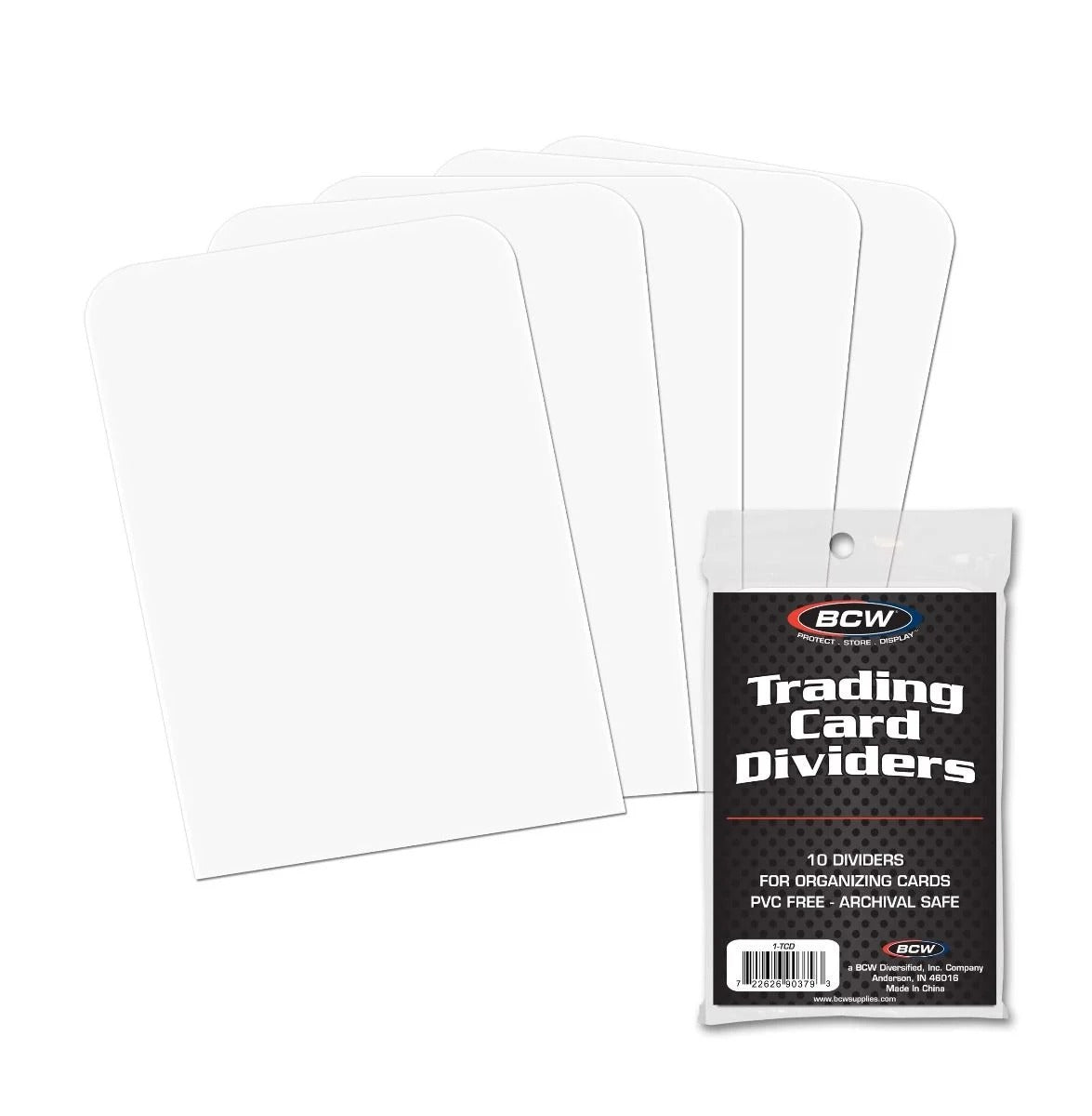 BCW Standard Trading Card Dividers (White)