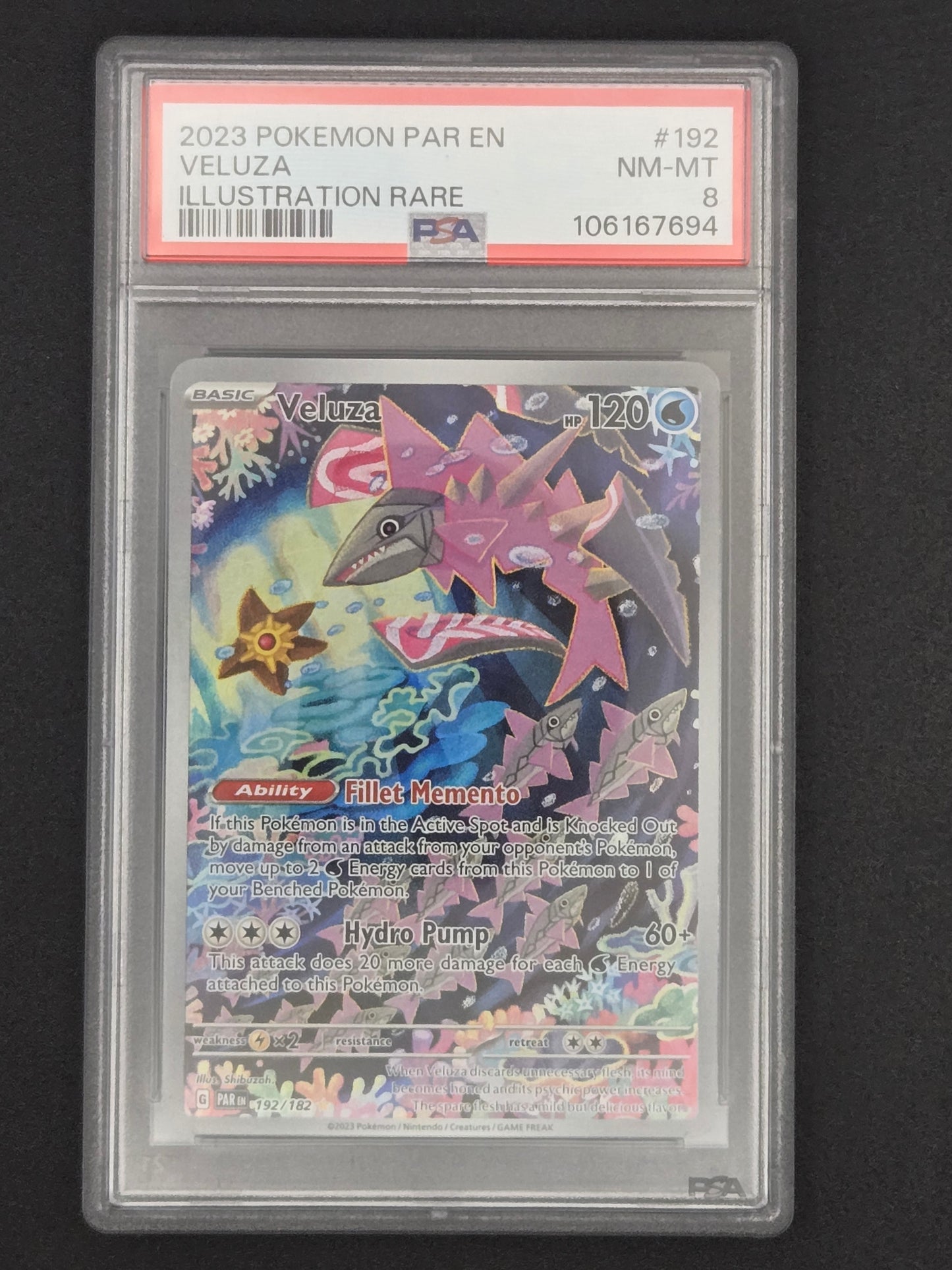 Pokemon TCG: Veluza | Paradox Rift - #192/182 PSA 8