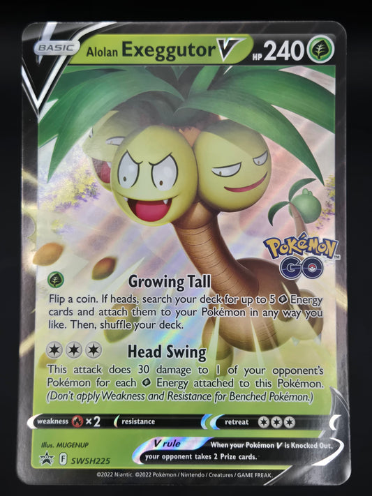 Alolan Exeggutor V - SWSH225 - Pokémon GO Oversized Jumbo Promo