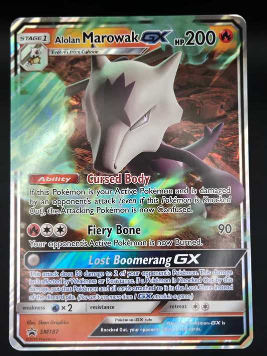 Alolan Marowak GX - SM187 - Sun & Moon Black Star Promo (Jumbo)