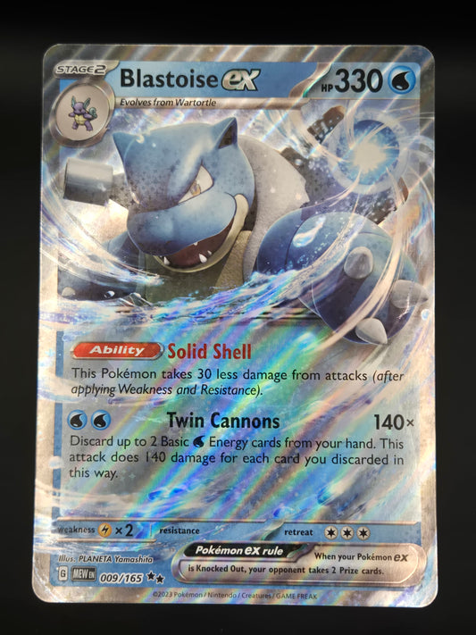 Blastoise ex - 009/165 - Scarlet & Violet: 151 (Jumbo)
