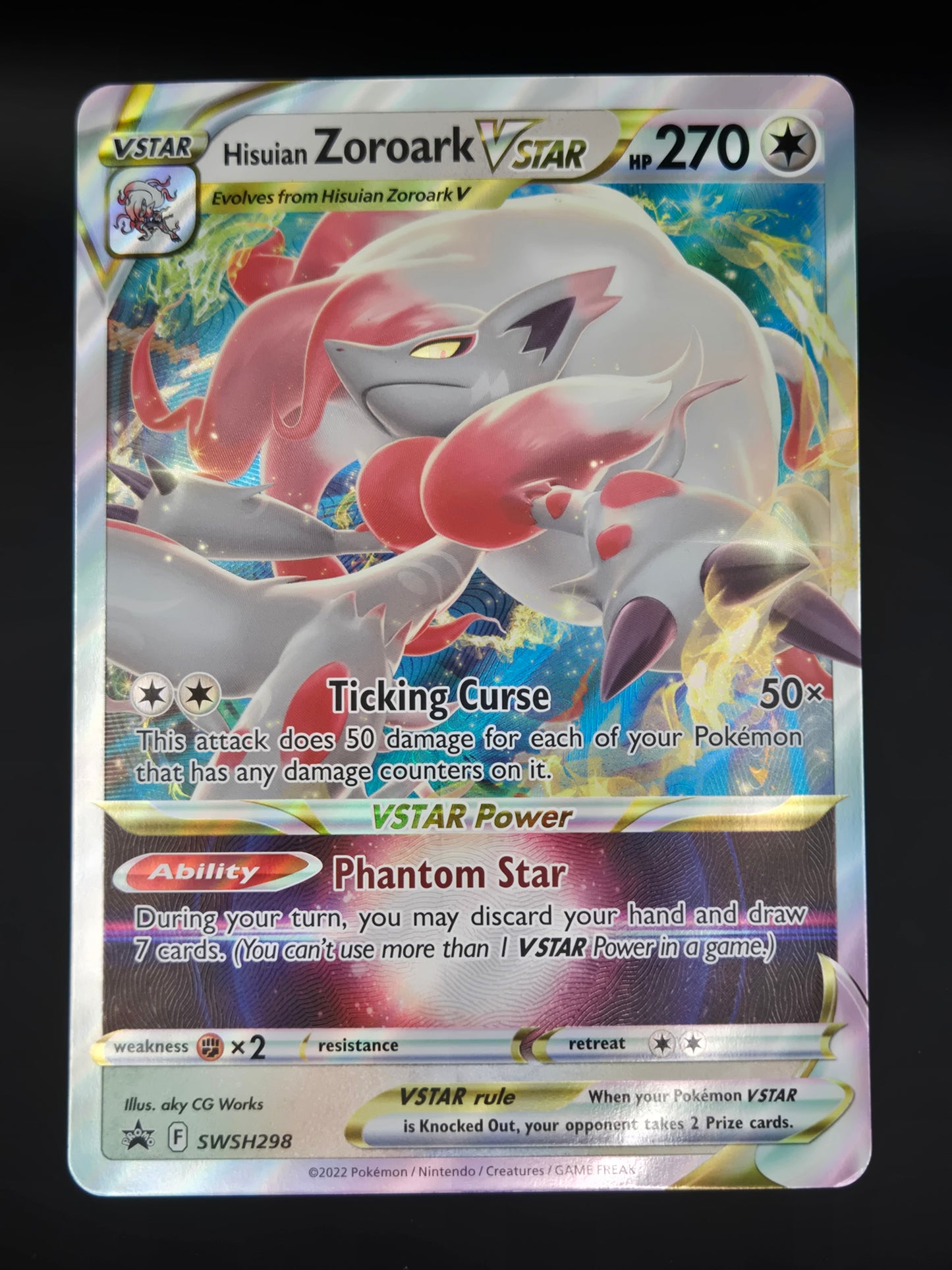 Hisuian Zoroark VSTAR - SWSH298 - Sword & Shield Black Star Promo (Jumbo)