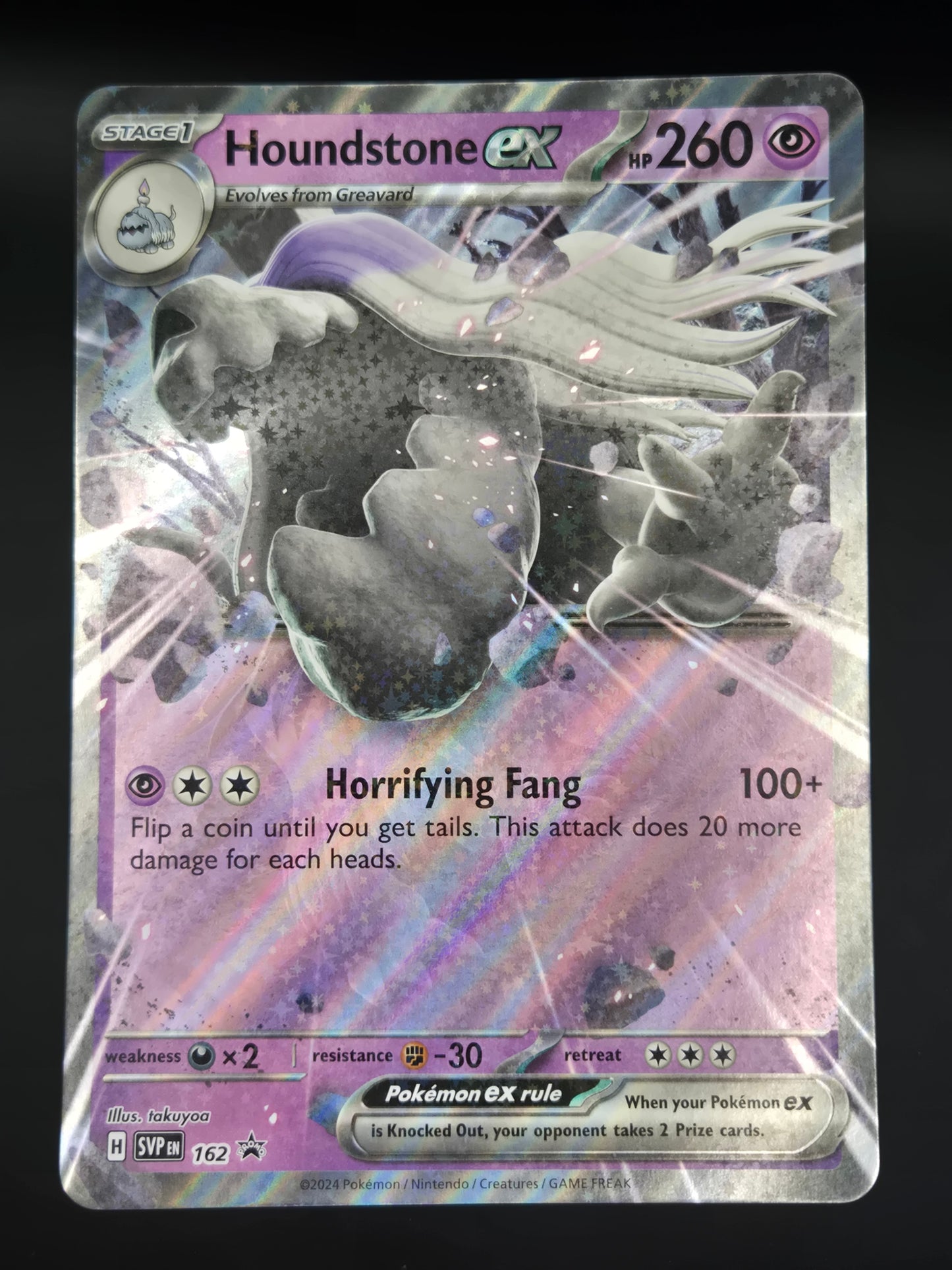 Houndstone ex - SVP162 - Scarlet & Violet Black Star Promo (Jumbo)