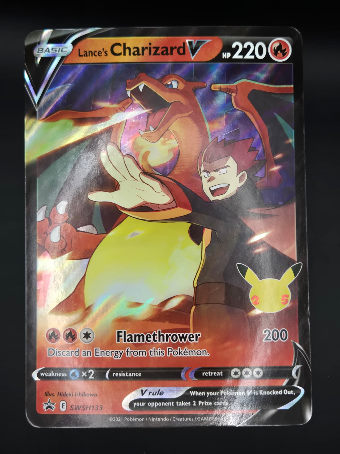 Lance's Charizard V - SWSH133 - Oversized Jumbo Promo