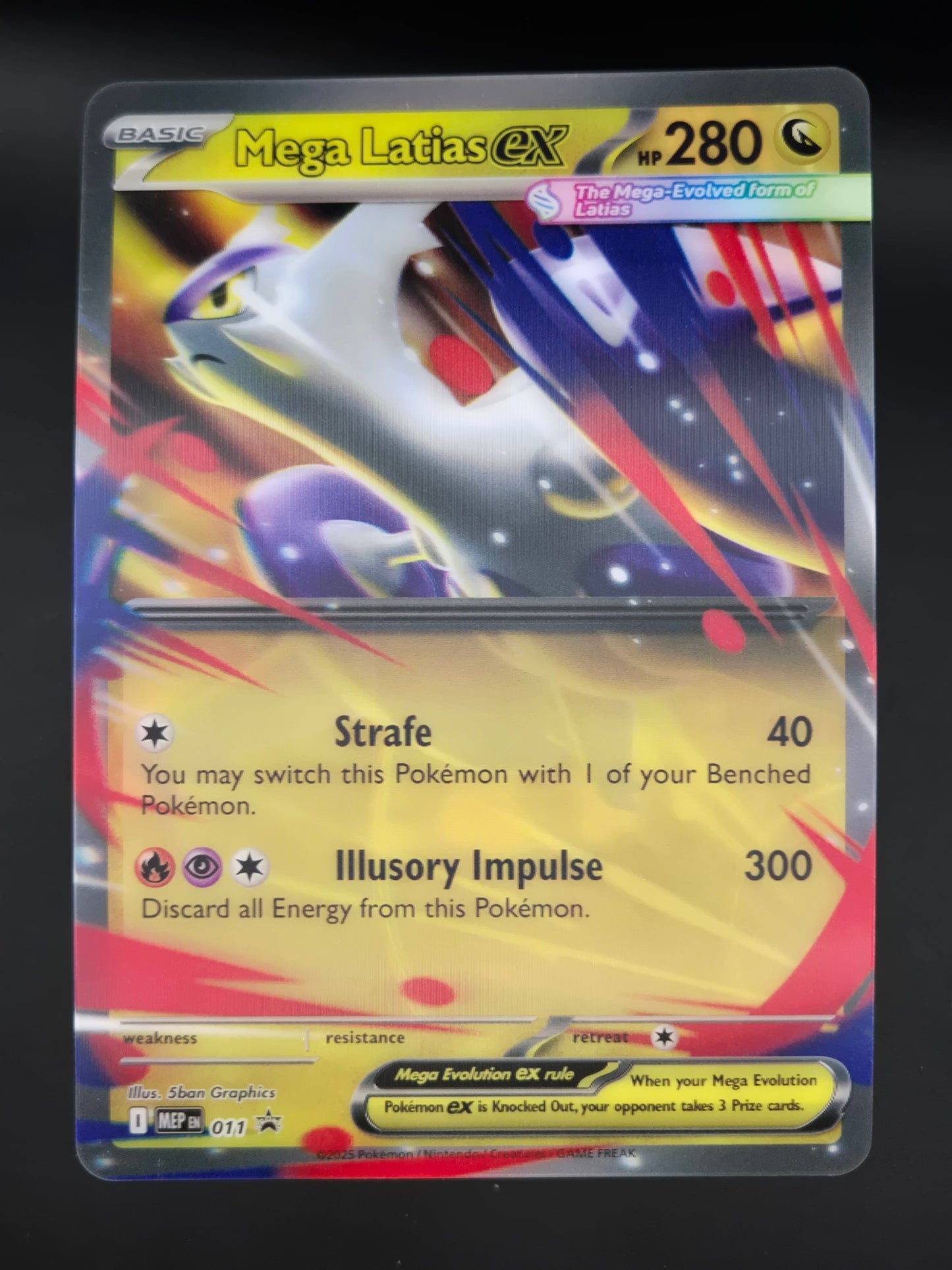Mega Latias ex - 011 - Mega Evolution Powers - Oversized Jumbo Card