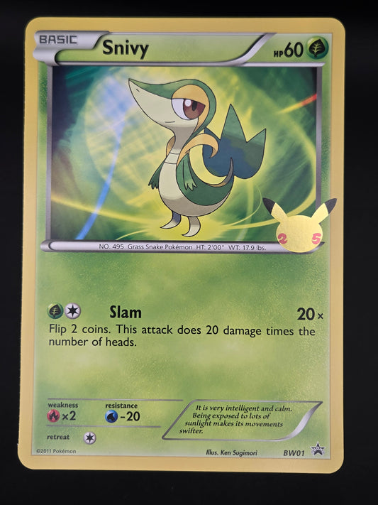 Snivy - BW01 - Celebrations: Classic Collection - Oversized Jumbo Card