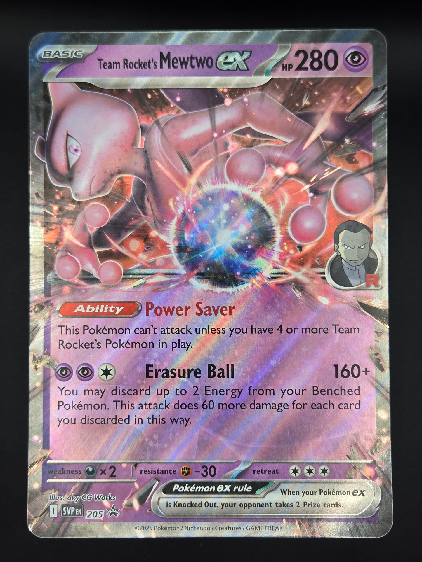Team Rocket’s Mewtwo ex - SVP 205 - Oversized Jumbo Promo