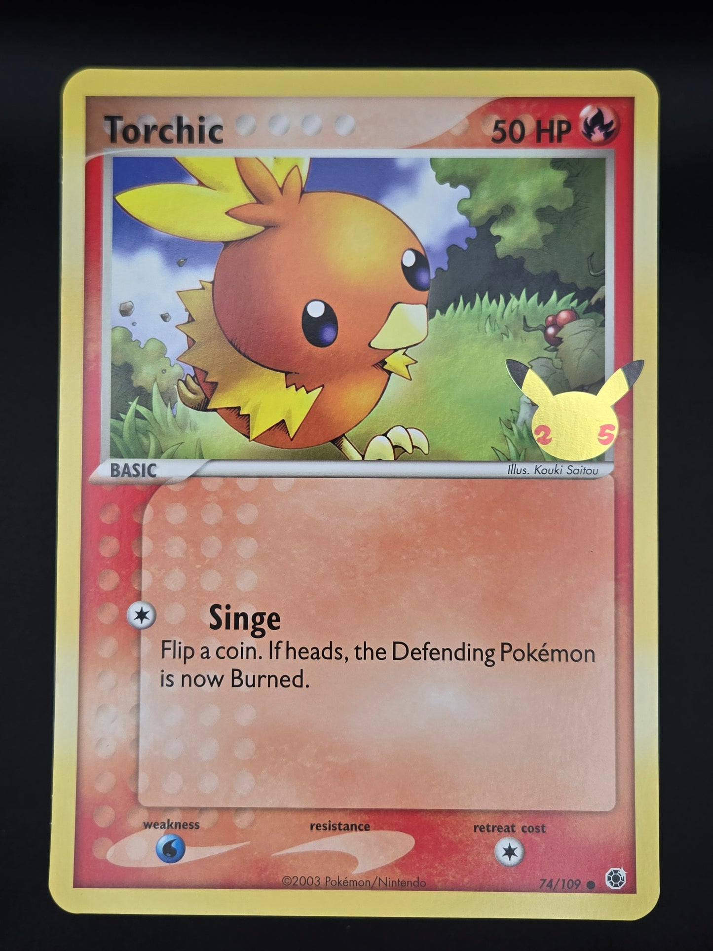 Torchic - 74/109 - Celebrations: Classic Collection - Oversized Jumbo Card