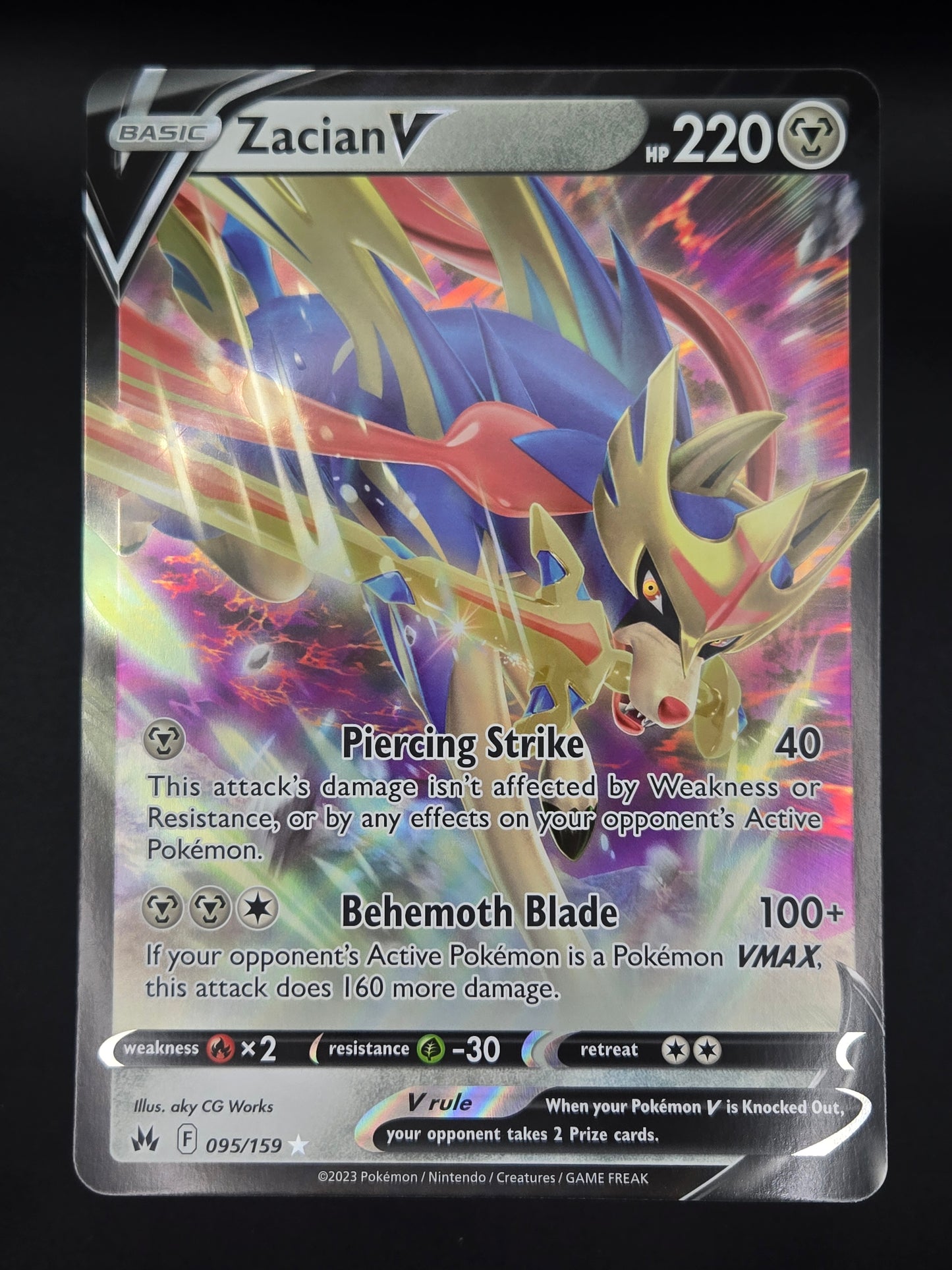 Zacian V - 095/159 - Oversized Jumbo Card