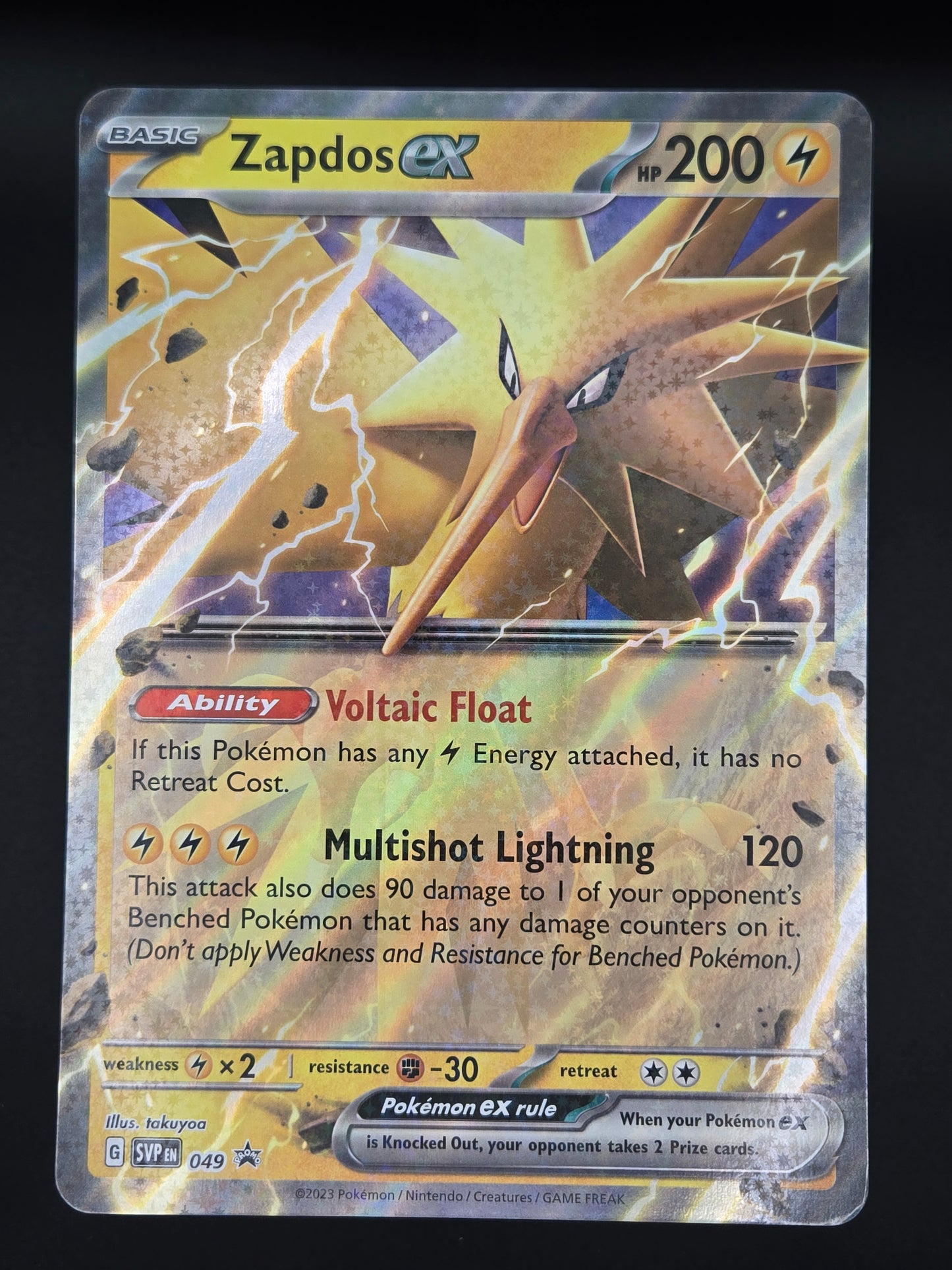 Zapdos ex - SVP EN 049 - Oversized Jumbo Promo