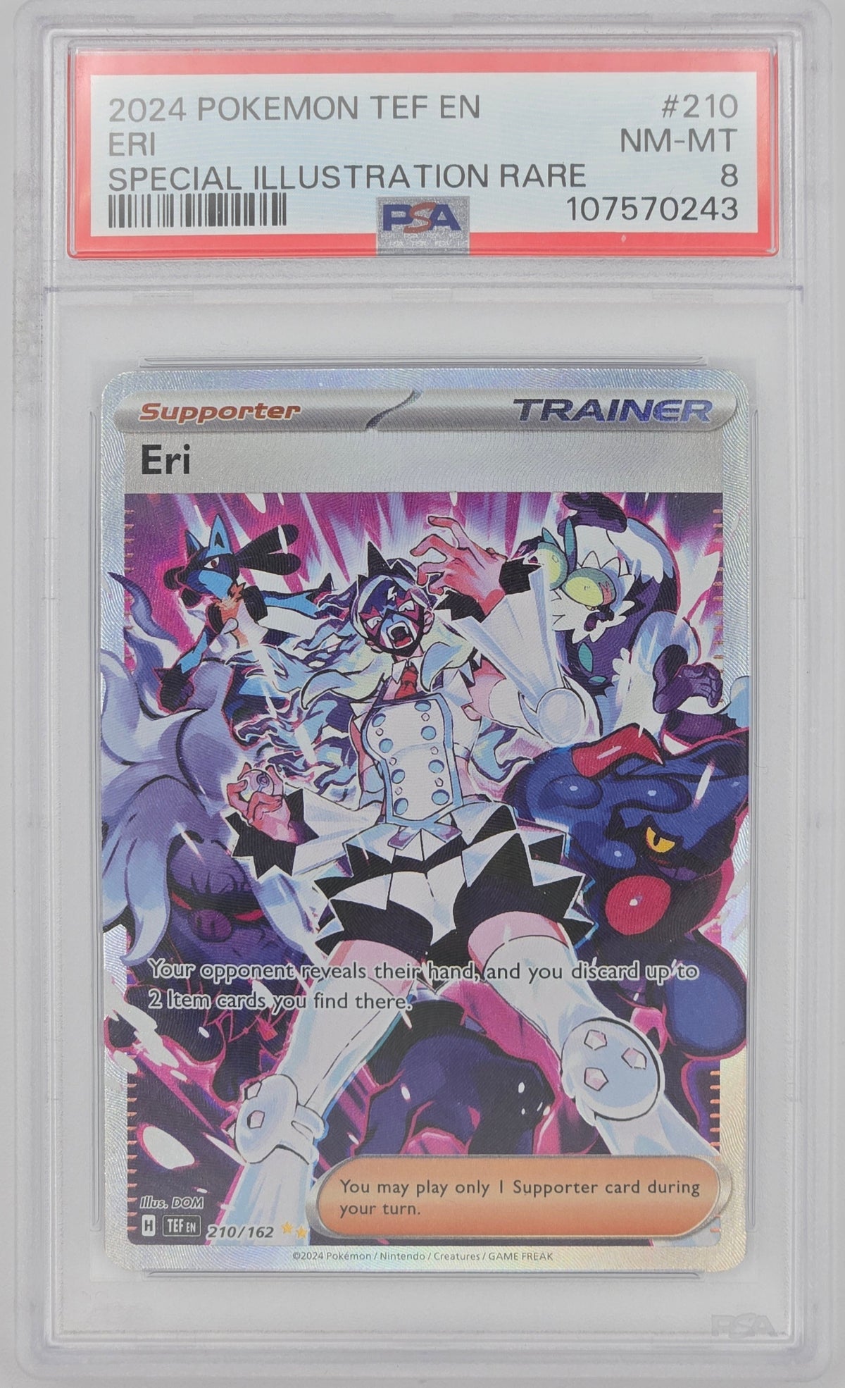 Pokemon TCG: Eri | Temporal Forces - #210/162 PSA 8