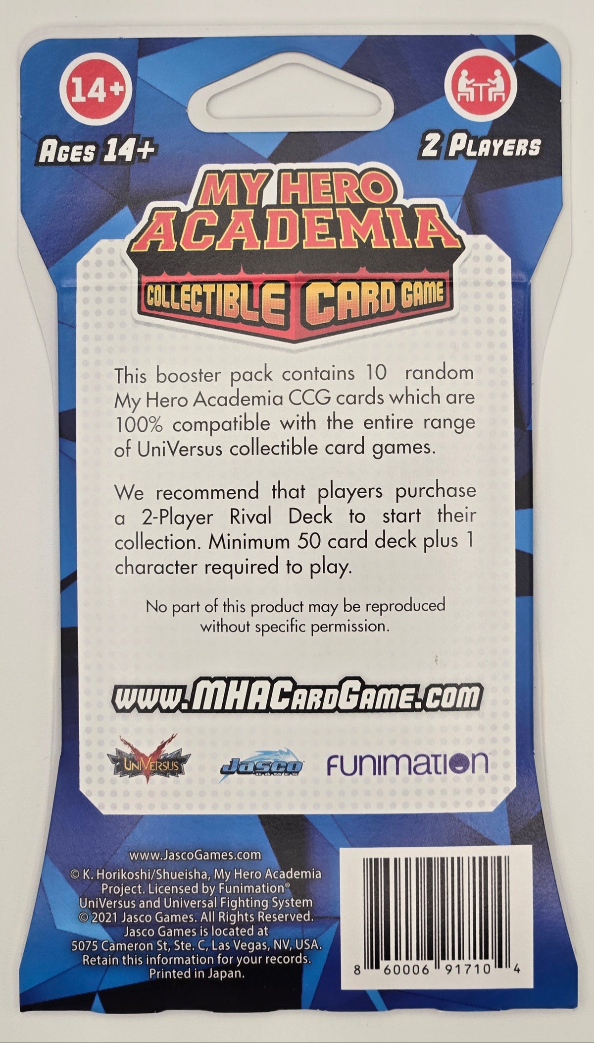 My Hero Academia CCG: Series 1 Sleeved Booster Pack