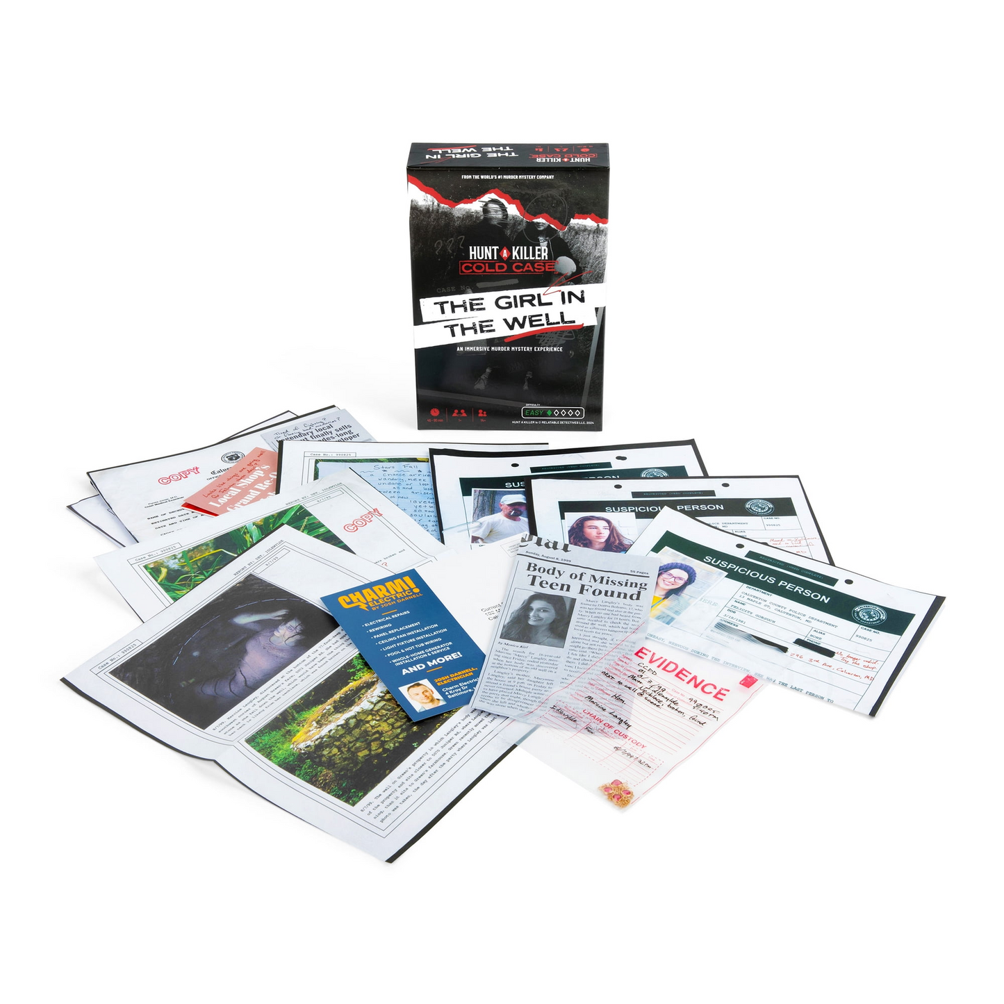 Hunt A Killer: Cold Case – Girl in The Well Murder Mystery Game