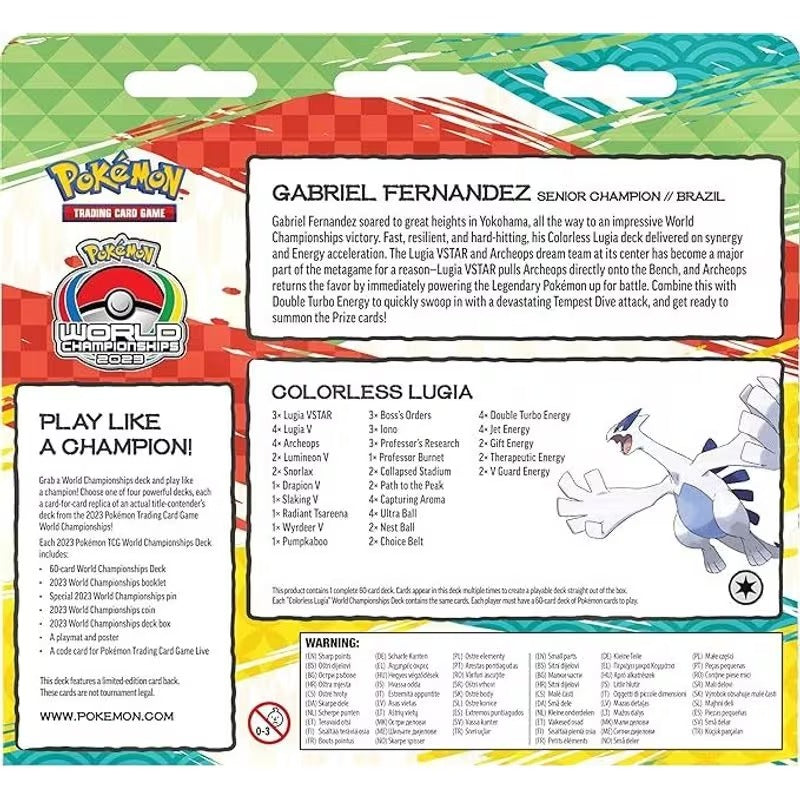 Pokemon TCG 2023 World Championship Deck: Gabriel Fernandez [Colorless Lugia]