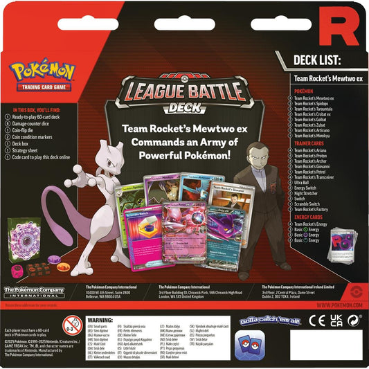 Pokemon TCG: Team Rocket’s Mewtwo ex League Battle Deck