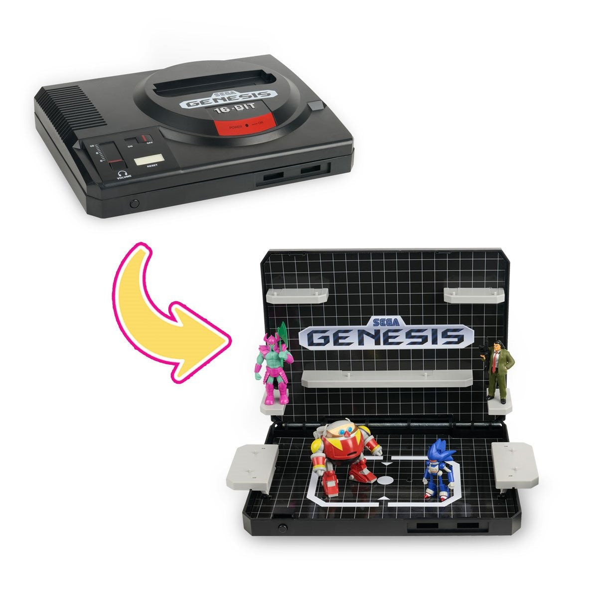 SEGA Genesis Console Heroes - Supervillain Bundle Play Set