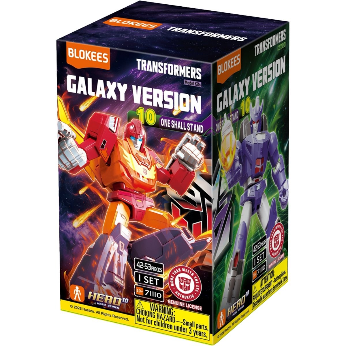 Transformers Galaxy Version 10 "The Movie 3" Sixshot Blokees Mini Model Kit