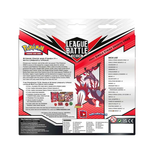 Pokemon TCG: Single Strike Urshifu VMAX League Battle Deck