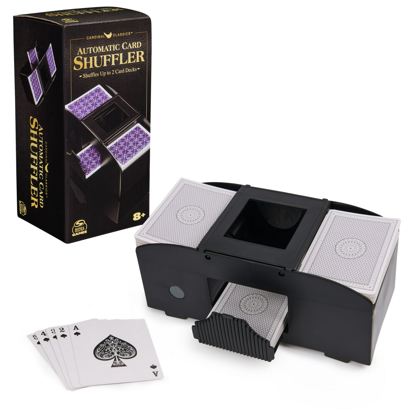 Spin Master Games Automatic 2-Deck Card Shuffler