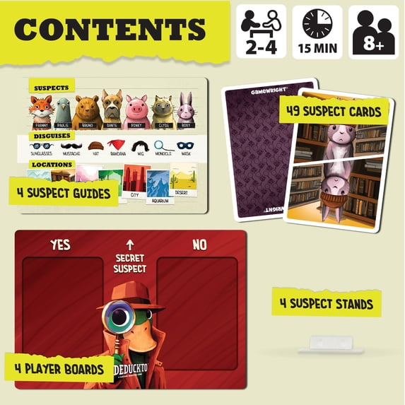 Deduckto: A Quacking Deduction Game - Gamewright
