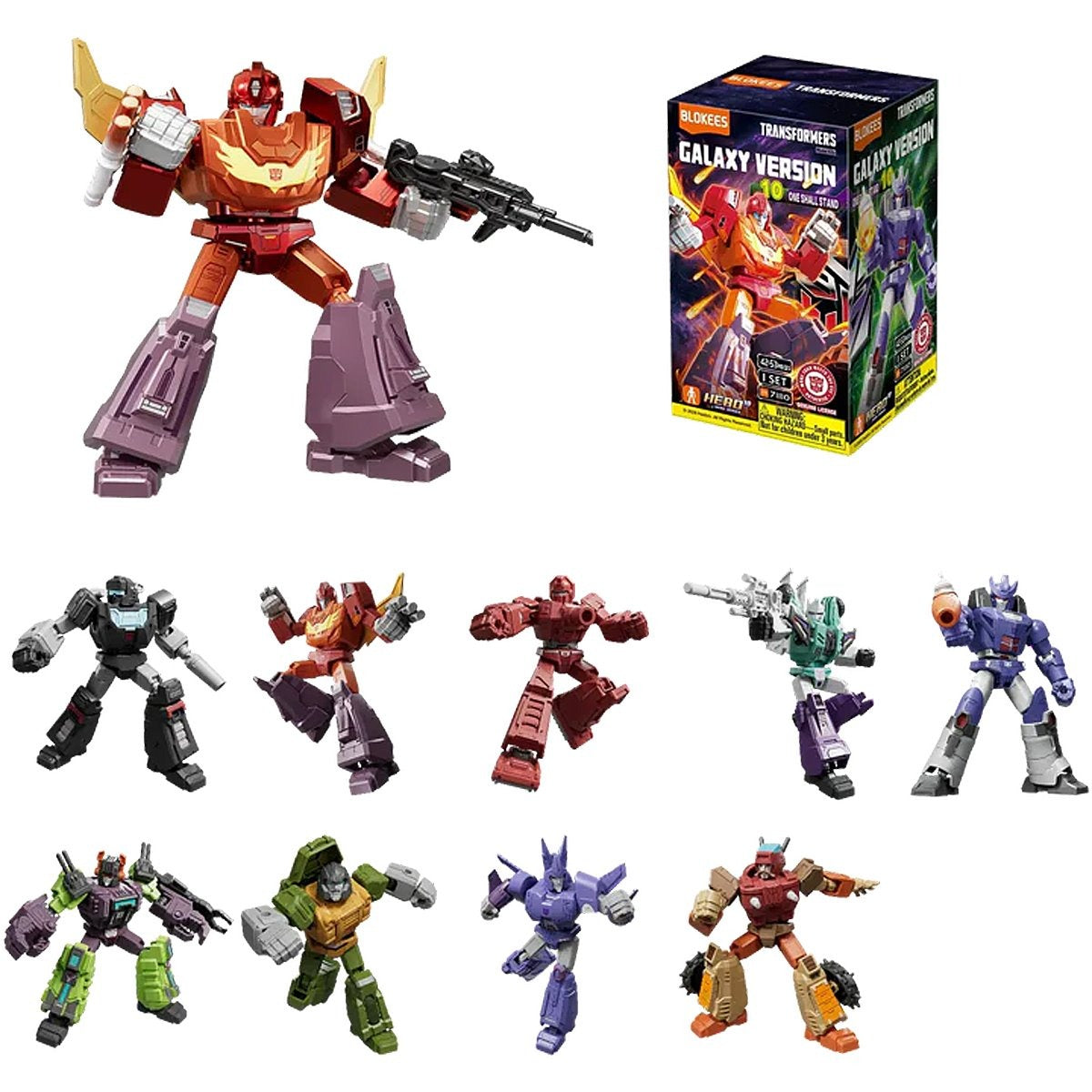 Transformers Galaxy Version 10 "The Movie 3" Sixshot Blokees Mini Model Kit
