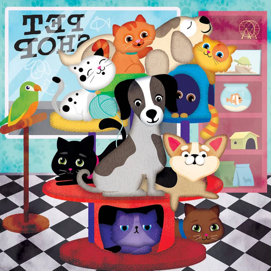 Pet Shop 48-Piece Kids Puzzle: Fun with Furry Friends